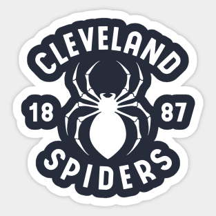 CLEVELAND SPIDERS white Sticker